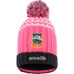 Tipperary GAA O'Neills Peak Bobble Hat - Pink/Marine/White   (Kids / Adults) - Image 2
