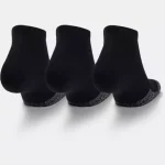 Under Armour HeatGear® Low Cut Socks 3-Pack  Black / Steel (Adult) - Image 2