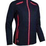 Sunderland s.Killy Zip Front Lightweight Paneled Waterproof Golf Jacket  Navy Tropics Pink (Ladies) - Image 5