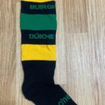 Burgess Duharra Camogie Club - Personalized Long Sock  Black/Green/Amber (Kids) - Image 4