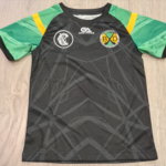 Burgess Duharra Camogie Gaelic Armour Training Jersey Black/Green/Amber (Kids / Adults) - Image 4