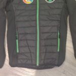 Burgess Duharra Camogie Gaelic Armour Core Hybrid Collared Jacket  Black/Green (Kids / Adults) - Image 4