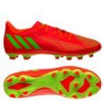 adidas PREDATOR EDGE.4 FLEXIBLE GROUND CLEATS  Firm Ground Solar Red Solar Green Football Boots  (Adults) - Image 6