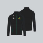 Burgess Duharra Camogie Gaelic Armour Core Hybrid Collared Jacket  Black/Green (Kids / Adults) - Image 3
