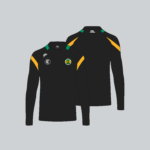 Burgess Duharra Camogie Gaelic Armour Culainn  Crew Sweat Shirt Black/Green/Amber (Kids / Adults) - Image 4