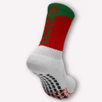 Bourke Miniz Anti-Slip GAA Midi Socks Red/Green (Kids / Adults) - Image 2