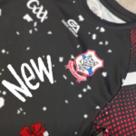 Shannon Rovers GAA Gaelic Armour Training Top Black/Red Sleeve - White (Kids Adults) - Image 2