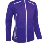 Sunderland s.Killy Zip Front Lightweight Panelled Waterproof Golf Jacket  Purple/White (Ladies) - Image 2