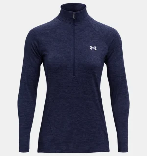 Under Armour Tech 1/2 Half Zip Twist Top  Midnight Navy / Cadet  (Ladies)