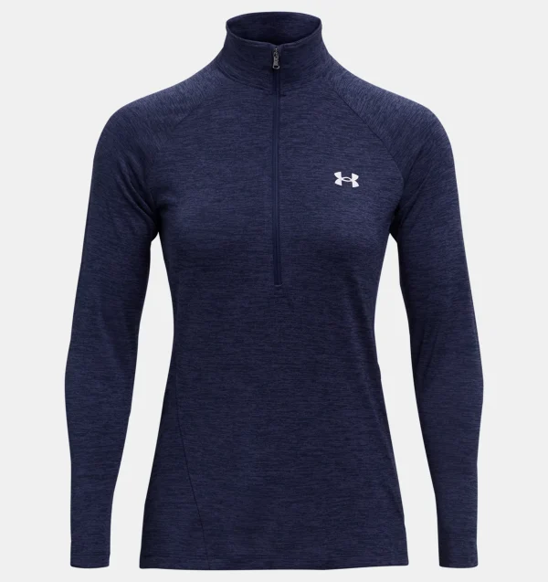 Under Armour Tech 1/2 Half Zip Twist Top  Midnight Navy / Cadet  (Ladies)
