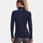 Under Armour Tech 1/2 Half Zip Twist Top  Midnight Navy / Cadet  (Ladies) - Image 2