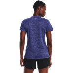 Under Armour UA Tech™ Twist V-Neck Tee Shirt Sonar Blue/Baja Blue  (Ladies) - Image 5
