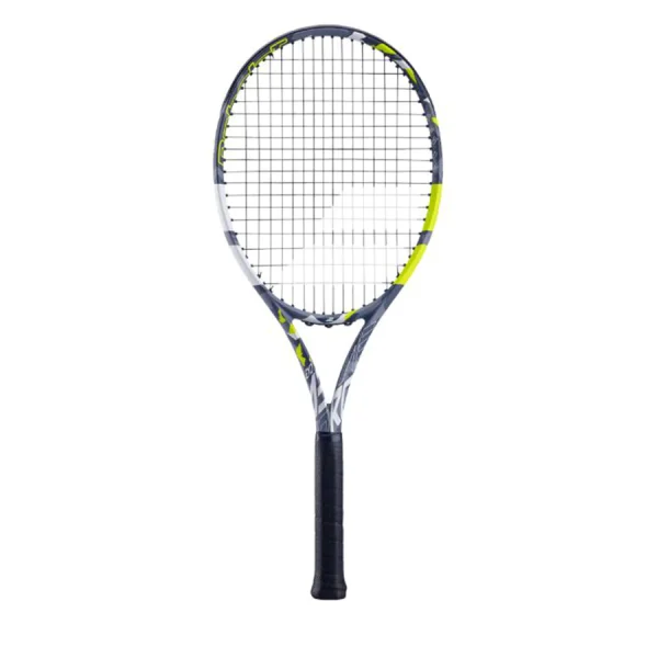 Babolat EVO AERO Tennis Racket Black/Yellow/White (Assorted Grip sizes 1, 2, 3) (Senior)