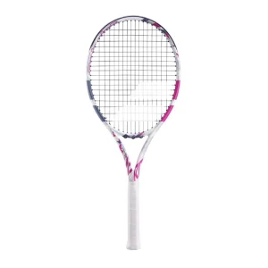 Babolat EVO AERO Tennis Racket Pink/White (Grip sizes 1, 2, 3) (Senior)