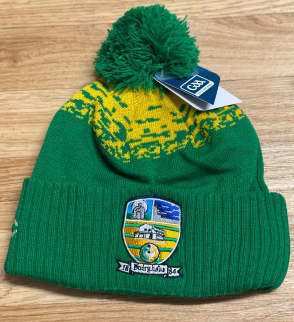 Burgess GAA CLUB  Knitted Bobble Hat Green  Amber