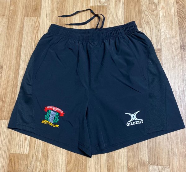 Gilbert Nenagh Ormond Rugby RFC Leisure Shorts Black (Kids / Adults)