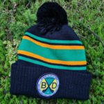 Burgess Duharra Camogie CLUB Knit Bobble Hat Black Green  Amber - Image 5