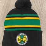 Burgess Duharra Camogie CLUB Knit Bobble Hat Black Green  Amber - Image 2