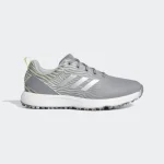 adidas S2G Spikeless Golf Shoes Grey Three / Silver Metallic / Almost Lime (Ladies) - Image 5