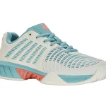 KW Swiss TFW Express Light 3 HB-Blanc/N Blue Desert Tennis Shoe Tropical Peach Ladies) - Image 6