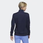 adidas Textured Layer Full Zip Golf Jacket Navy (Ladies) - Image 5