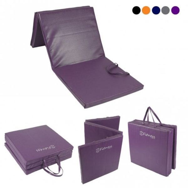 Sure Shot Fitness Tri-Fold Gym Mat 6' x 2' 50mm  Purple