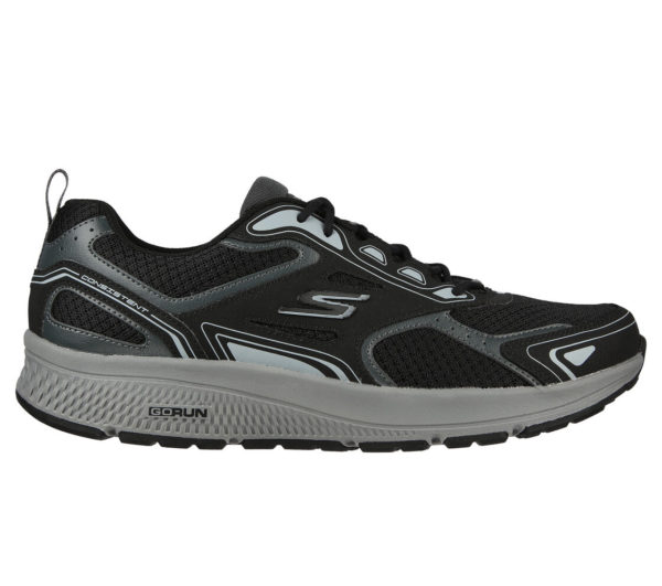 Skechers GOrun Consistent Runner  Black/Grey (Men's)