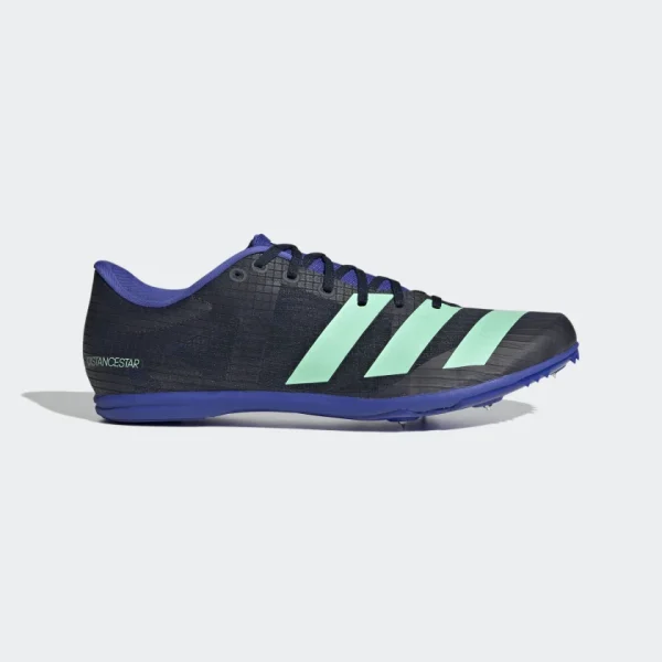 adidas Distancestar Track SPIKES Running Spike Tracking and Field  Legend Ink / Pulse Mint / Lucid Blue (Men's)