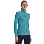 Under Armour Tech 1/2 Half Zip Twist Top Glacier Blue / White  (Ladies) - Image 4