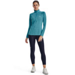 Under Armour Tech 1/2 Half Zip Twist Top Glacier Blue / White  (Ladies) - Image 5