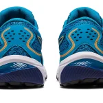 Asics GEL-CUMULUS™ 24 GS (Grade School) Running Shoe Island Blue/Sun Peach (Kids) - Image 4