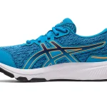 Asics GEL-CUMULUS™ 24 GS (Grade School) Running Shoe Island Blue/Sun Peach (Kids) - Image 5