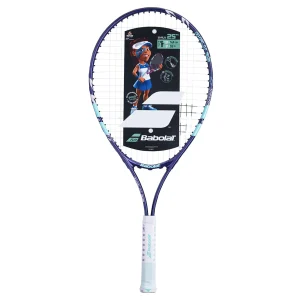 Babolat B Fly 25" Tennis Racket Dark Blue Light Blue Pink  (Junior)