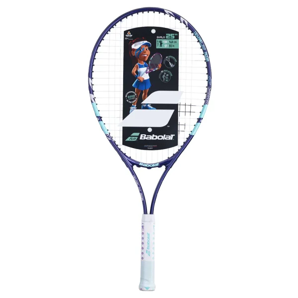 Babolat B Fly 25" Tennis Racket Dark Blue Light Blue Pink  (Junior)