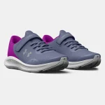 Under Armour  Pre-School UA Pursuit 3 AC Running Shoes Aurora Purple/Strobe  (Kids) - Image 3