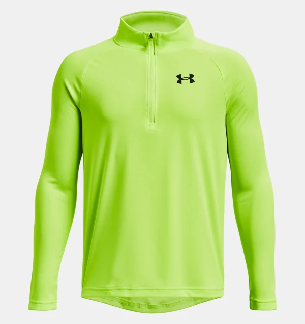 Under Armour UA Tech™ 2.0 ½ Zip Lime Surge age 7/8