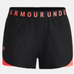 Under Armour Play Up Shorts  Black / After Burn (Ladies) - Image 7