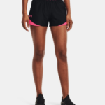 Under Armour Play Up Shorts  Black / Cerise (Ladies) - Image 5