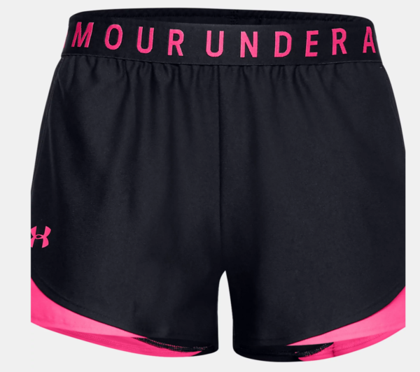 Under Armour Play Up Shorts  Black / Cerise (Ladies)