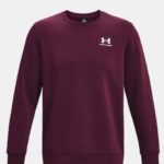Under Armour UA Essential Fleece Crew  Purple Stone / White  (Men's) - Image 4