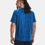 Under Armour UA Tech™ 2.0 Short Sleeve Tee Shirt  Blue Mirage  / Black  (Men's) - Image 2