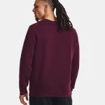 Under Armour UA Essential Fleece Crew  Purple Stone / White  (Men's) - Image 2