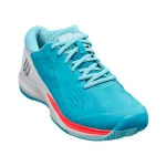 Wilson Rush Pro Ace Clay Tennis Shoe Scuba Blue/White Fiery Coral (Ladies) - Image 3