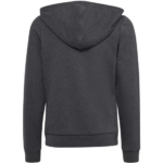 adidas Full Zip Hooded Top Grey Green (Girls) - Image 3