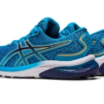 Asics GEL-CUMULUS™ 24 GS (Grade School) Running Shoe Island Blue/Sun Peach (Kids) - Image 6