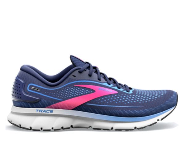 Brooks Trace 2 Running Shoe  Peacoat/Blue/Pink (Ladies)