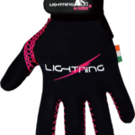 LS SPORTIF LIGHTNING Gaelic Football Gloves Black Flo Yellow / Black Pink - Image 4