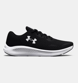 Under Armour GS (Grade School) Running Shoe Black / White  (Kids)