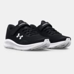 Under Armour  Pre-School UA Pursuit 3 AC Running Shoes Black White (Kids) - Image 4