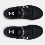 Under Armour  Pre-School UA Pursuit 3 AC Running Shoes Black White (Kids) - Image 5
